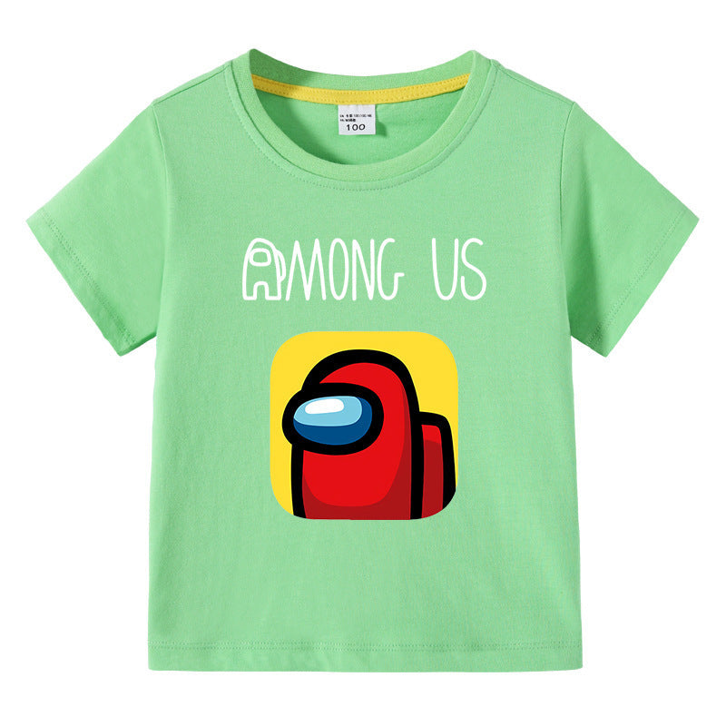 Children's summer short sleeved T-shirt
