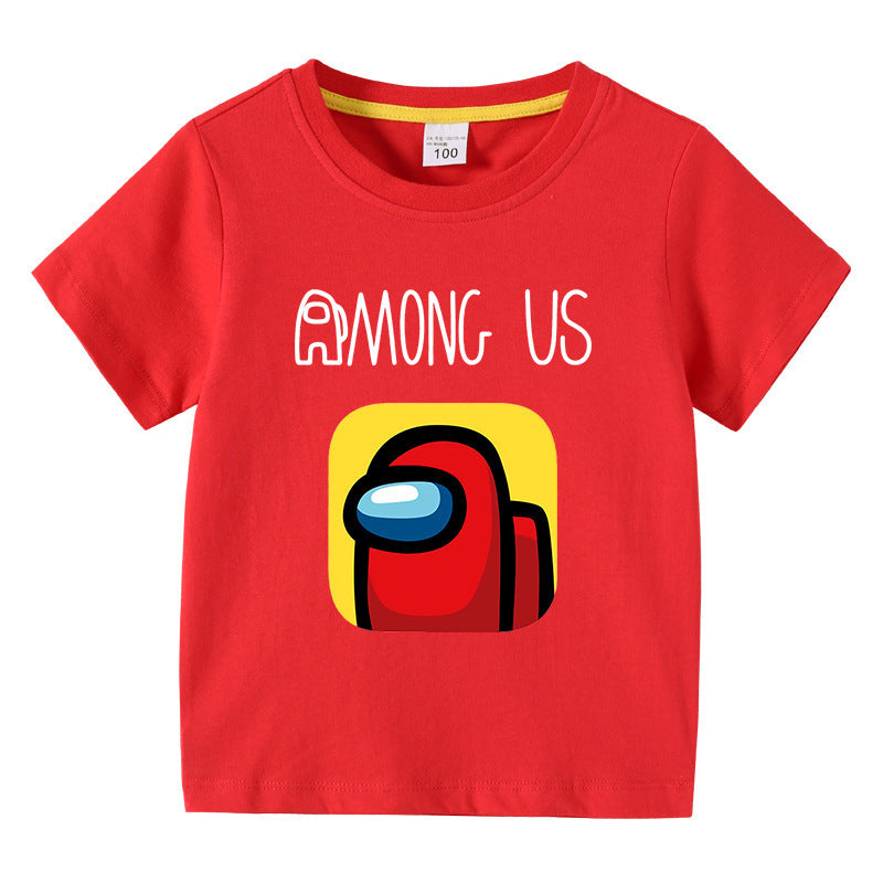 Children's summer short sleeved T-shirt