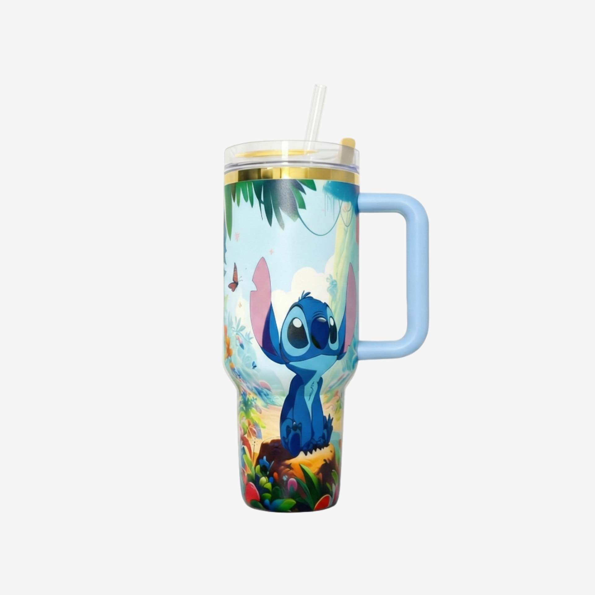Blue Sky — BLACIN Insulated tumbler with straw