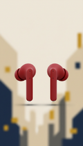 Viral Red wireless earbuds