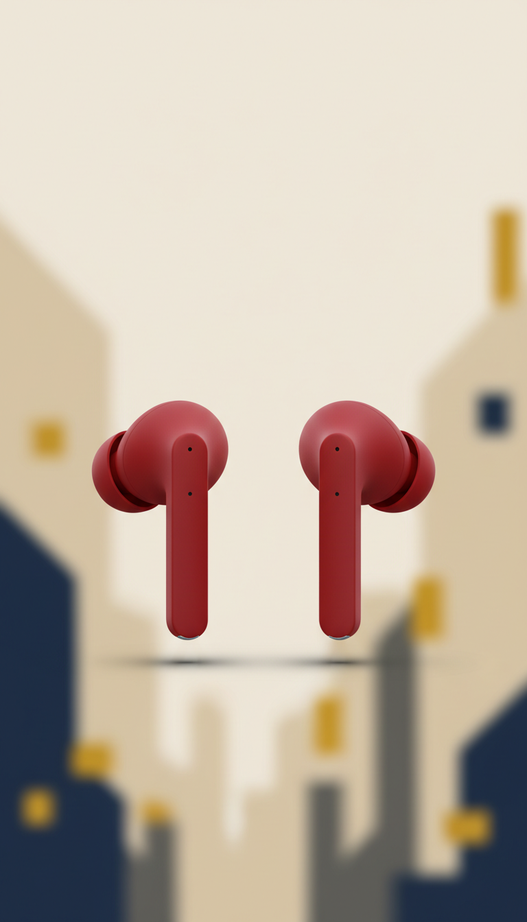 Viral Red wireless earbuds